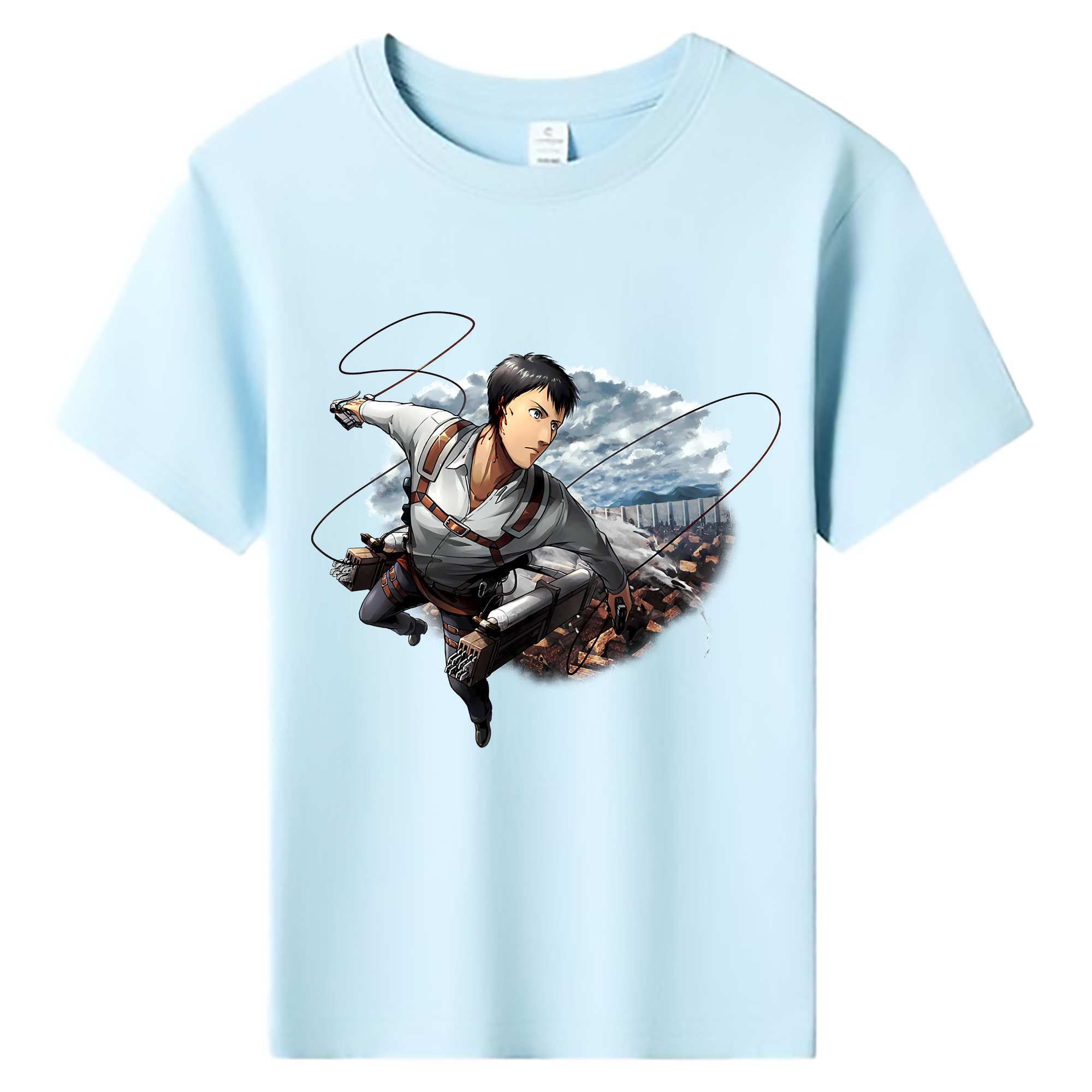 （画像用） 進撃の巨人 ベルトルト・フーバー Attack on Titan Bertholdt Hoover 綿100％キッズTシャツ（フロントプリント）